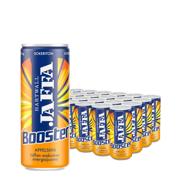 Jaffa Booster Apelsin sockerfri energidryck 0,33 l