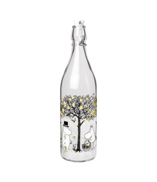 Muurla Muumi lasipullo 1L Omenat