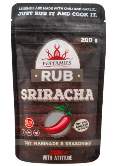 Poppamies Rub Sriracha spice mix 200g