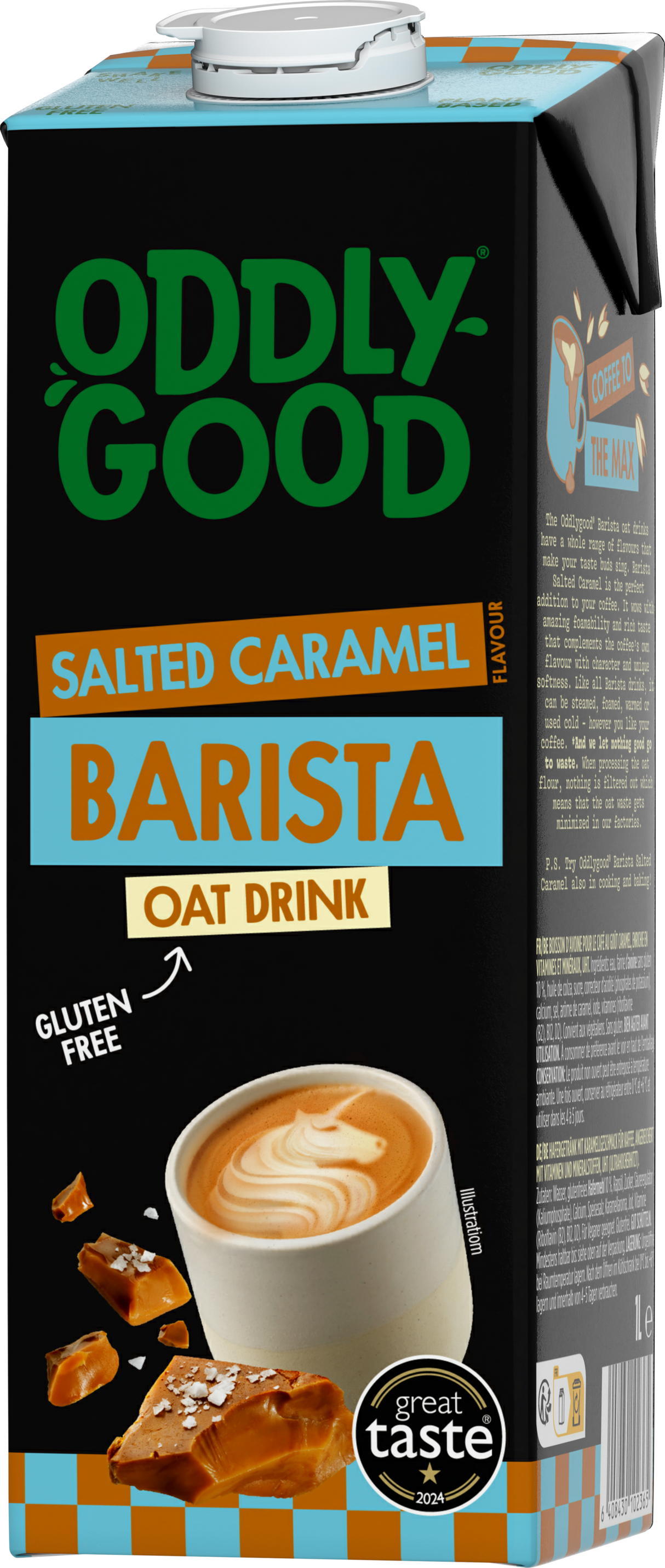 Oddlygood® Barista oat drink 1 L caramel UHT gluten free