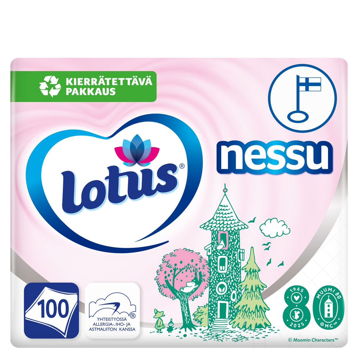 LOTUS Moomin Nessu tissues 100 pcs