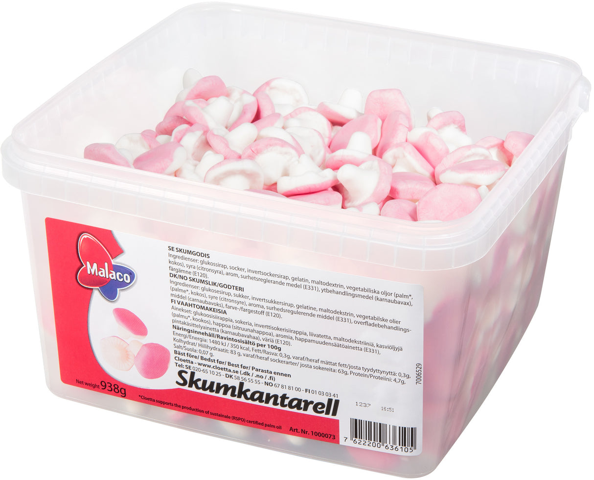 Malaco Vaahtokanttarelli pick & mix candy  0,938 kg