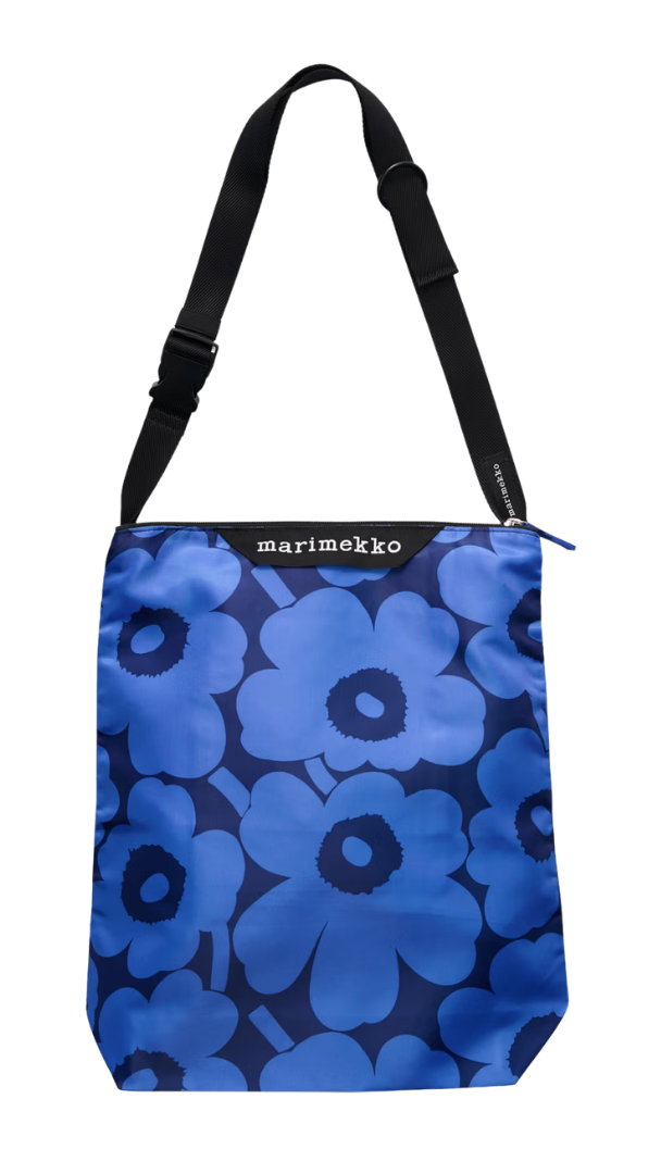 Marimekko Neat Crossbody Unikko M -olkalaukku, sininen, tummansininen