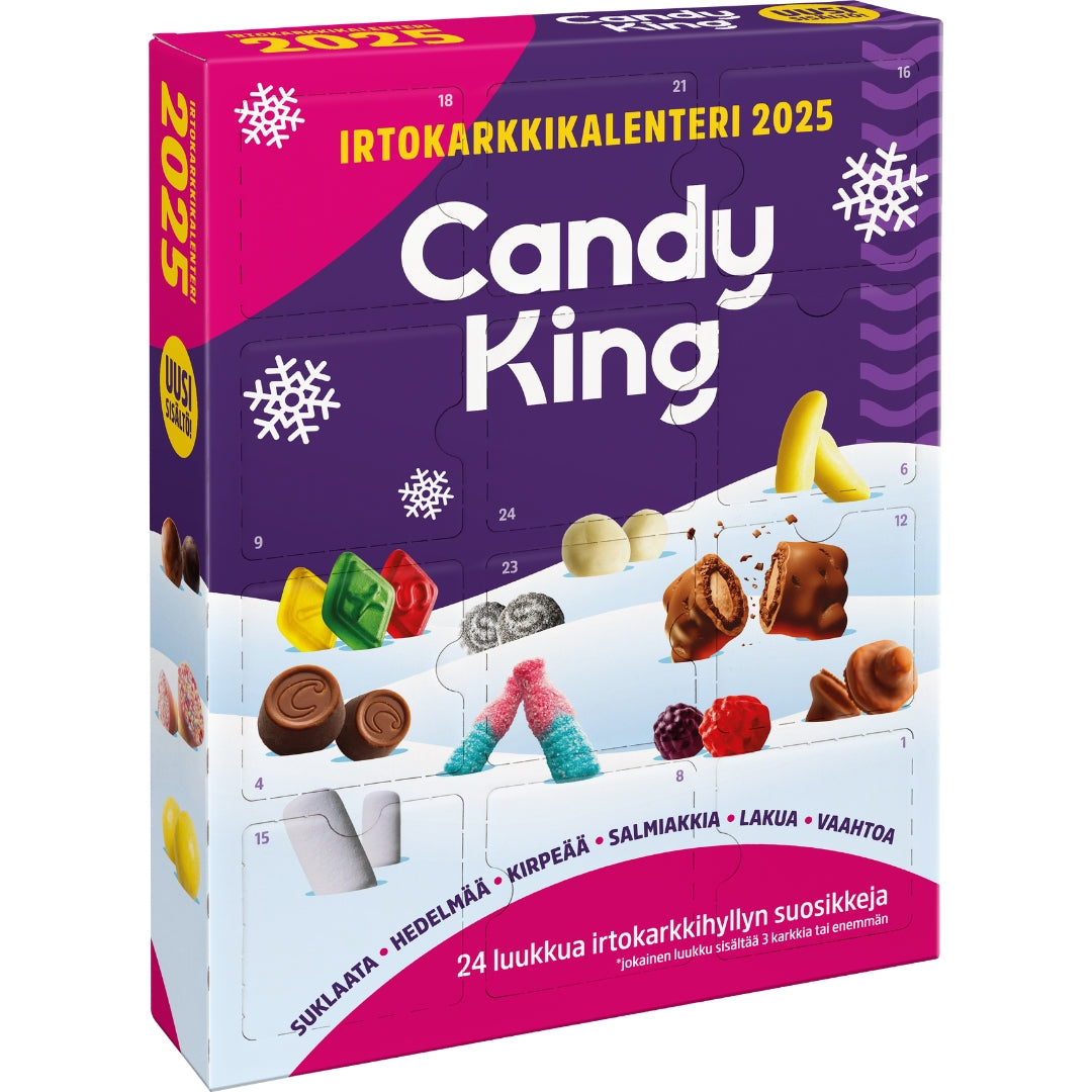 CandyKing irtokarkkikalenteri 2025 600g