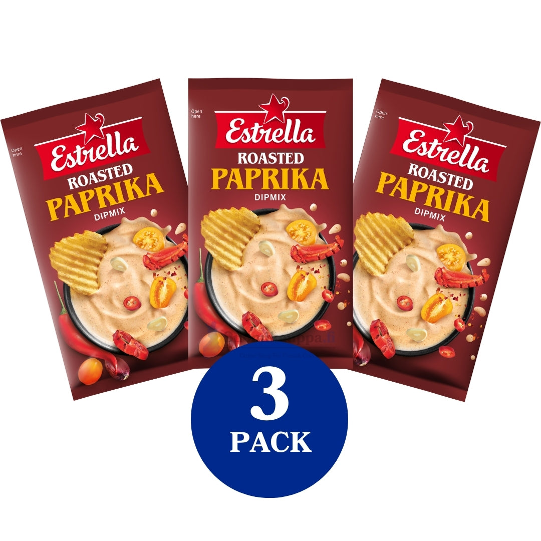Estrella Roasted Paprika Dippiseos 16g 3-PACK
