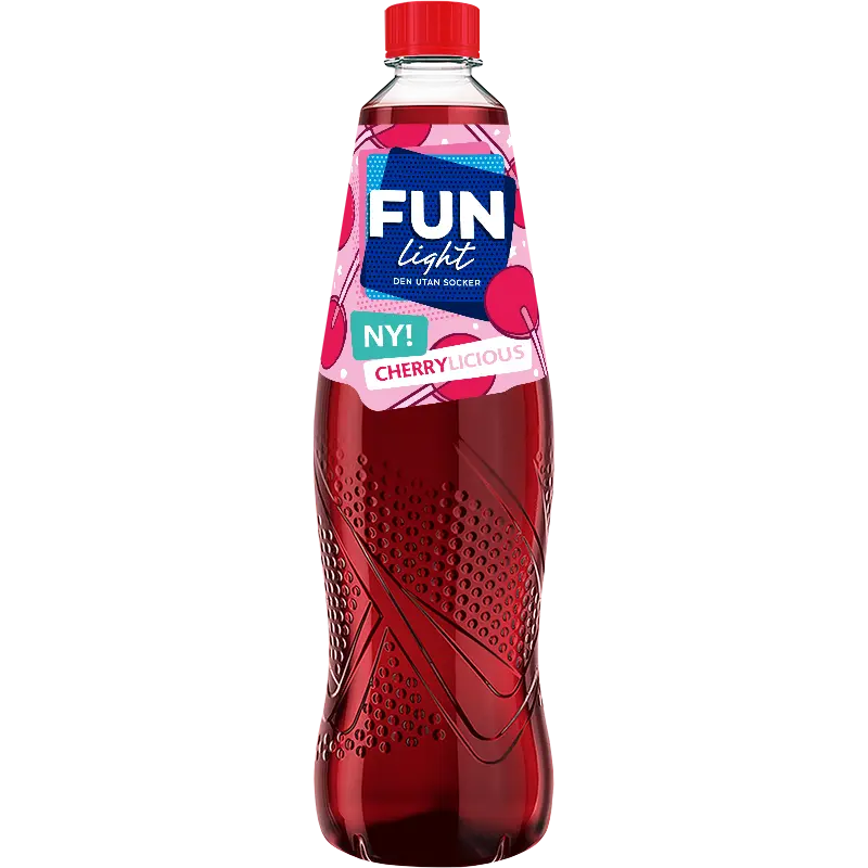 FUN Light Cherrylicious, sugar-free cherry-flavored drink concentrate 1L