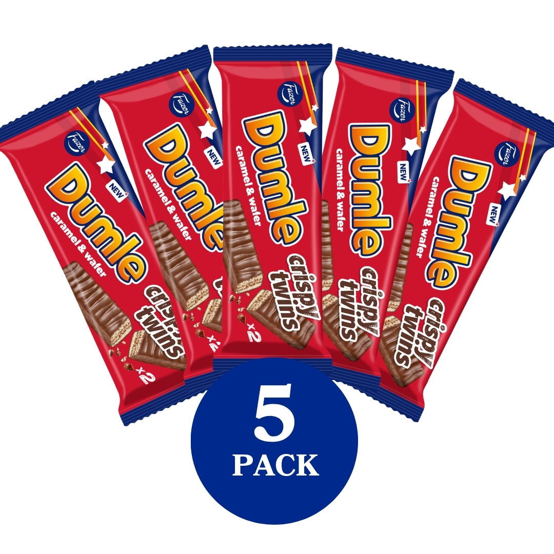 Fazer Dumle crispy twins chocolate bar 40g 5-PACK