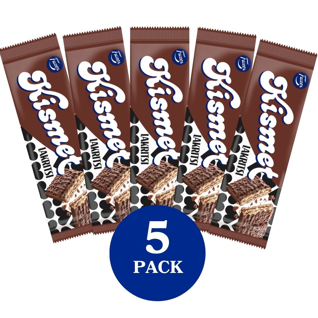 Fazer Kismet Lakritz-Waffelriegel 41 g 5ER-PACK