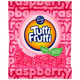 Fazer Tutti Frutti vadelma -makeispussi 90g