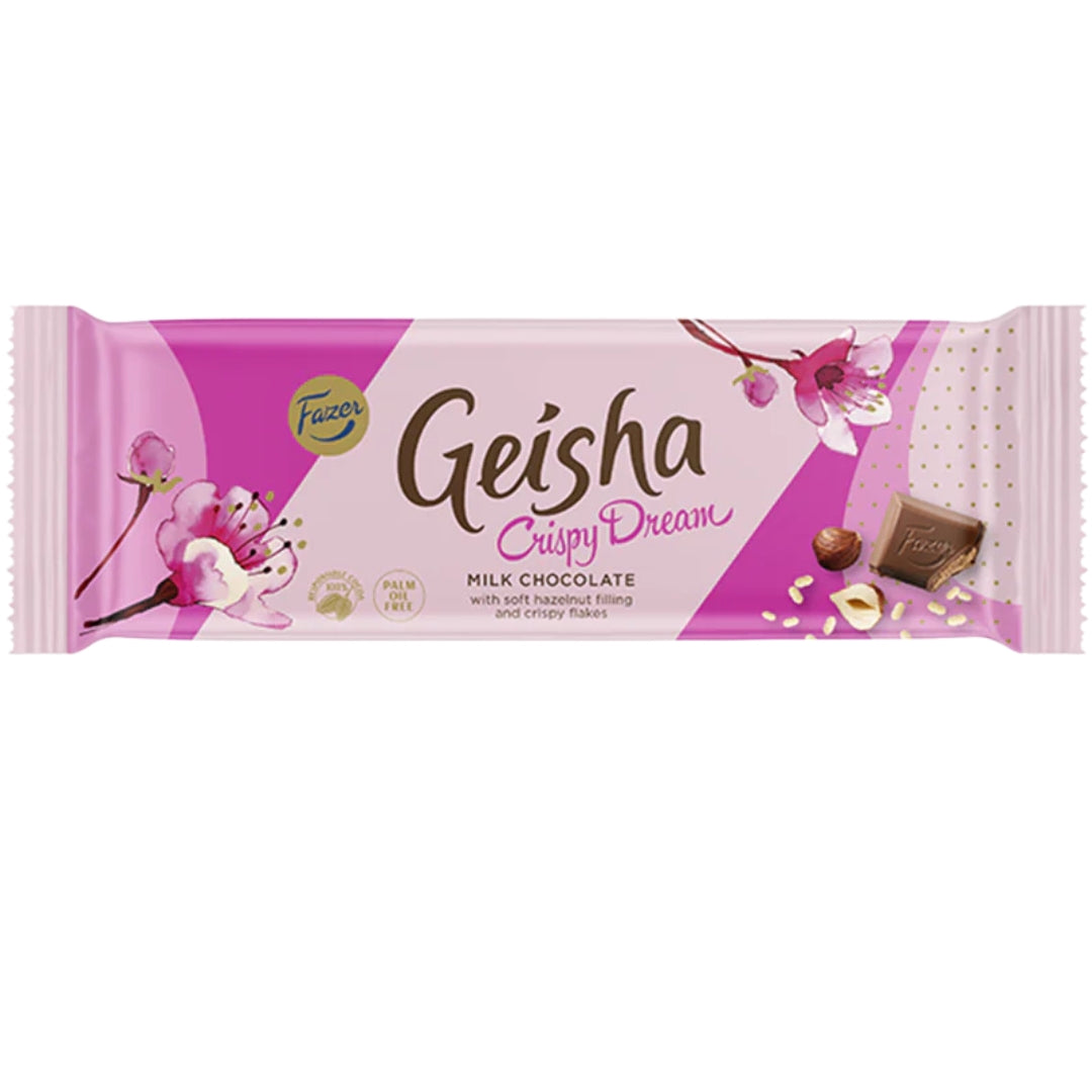 Fazer Geisha crispy dream 100g chocolate bar