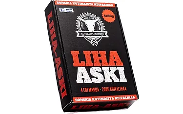 Kuivalihakundi Liha-aski 4x50g beef jerky lajitelma