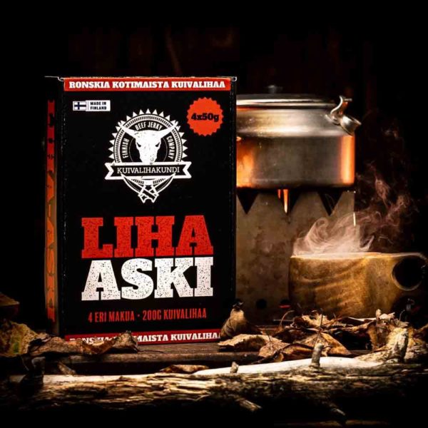 Kuivalihakundi Dried Meat Box 4x50g beef jerky assortment