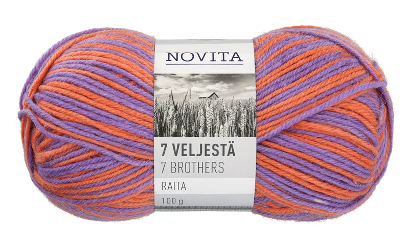 Novita 7 Veljestä Raita 100g daalia