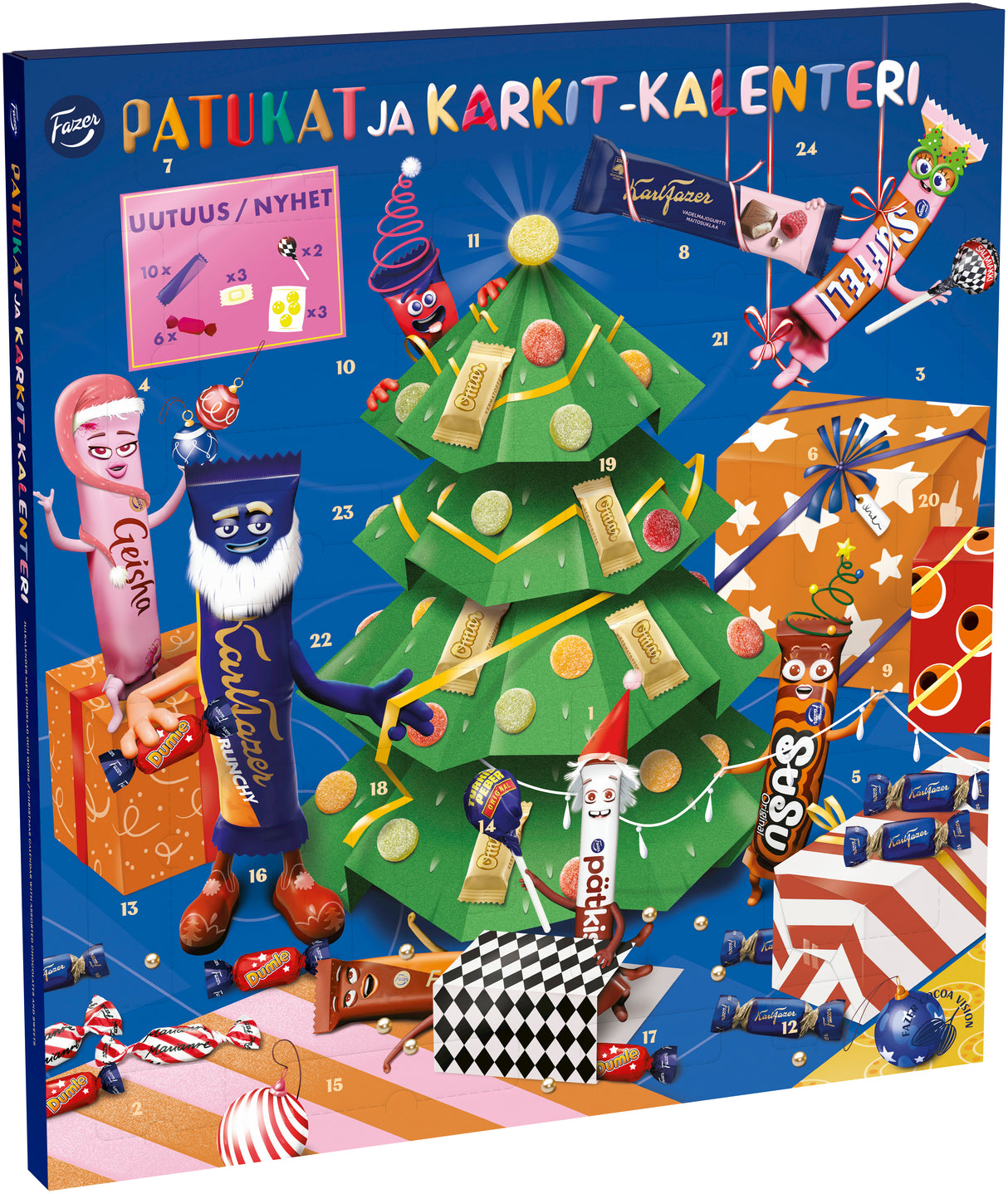 Fazer bars & candies calendar 415g