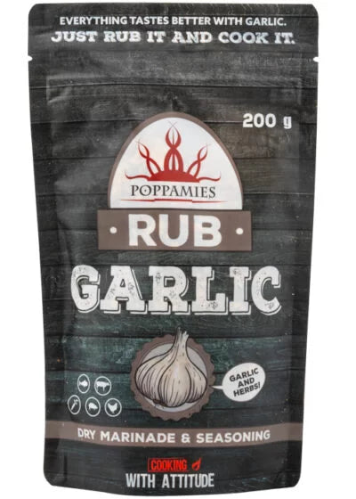 Poppamies Rub Garlic mausteseos 200g