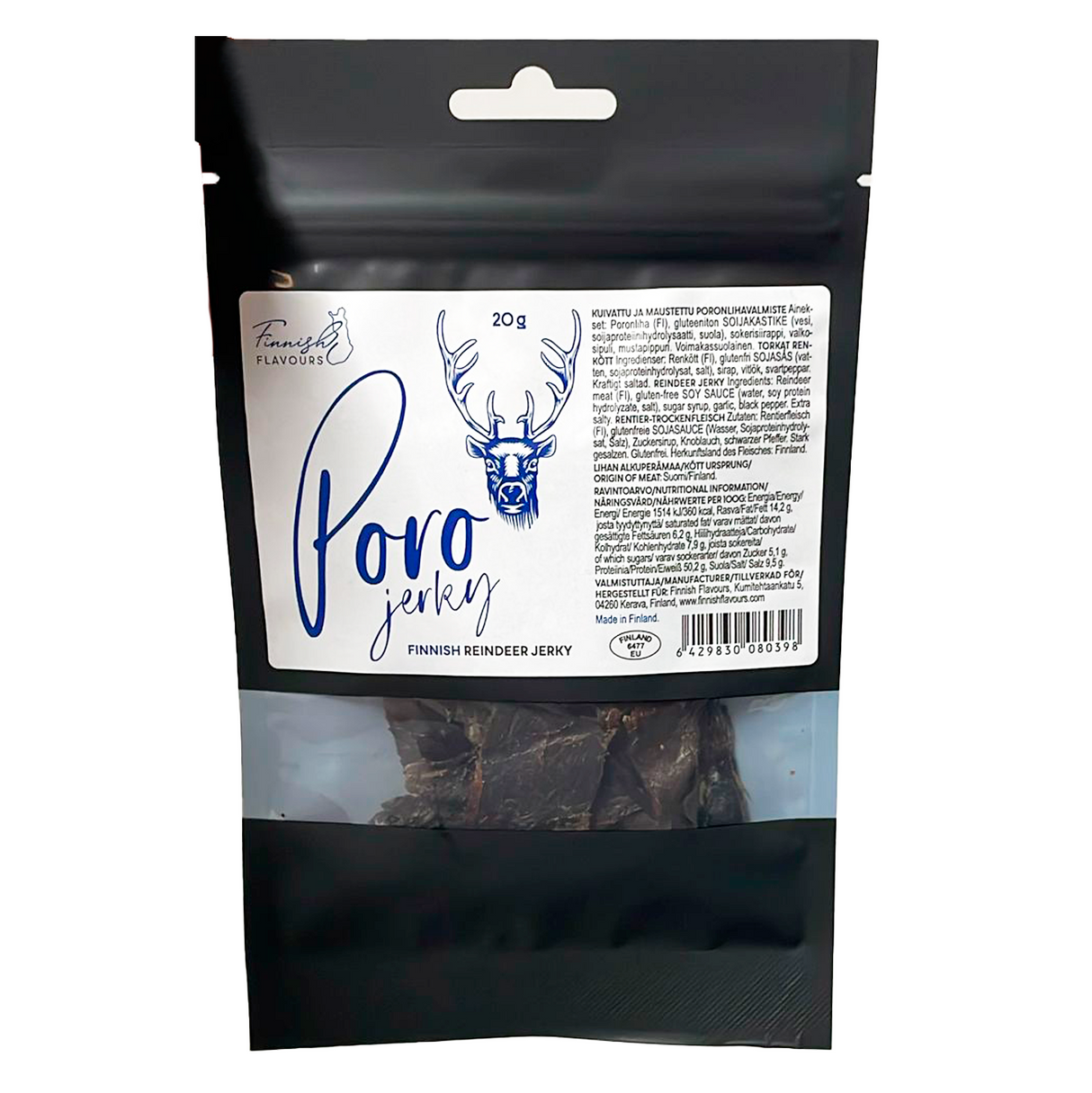 Finnish Flavours Reindeer jerky 20g