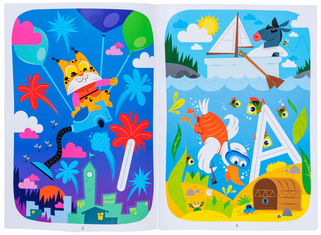 Oppi&ilo - Torkbar FÖRSTA BOKSTÄVER - aktivitetsbok 4-5 år