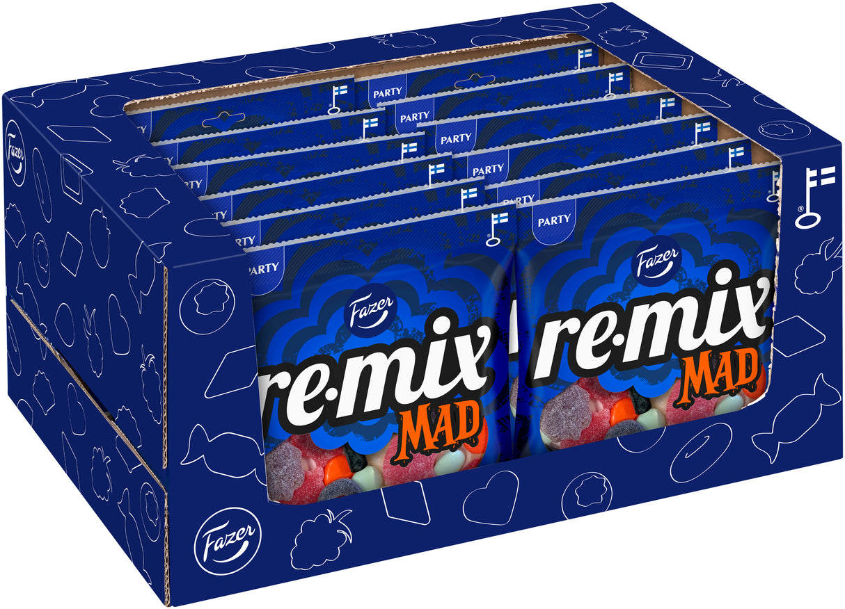 12 x Fazer Remix Mad candy bag 350g BOX