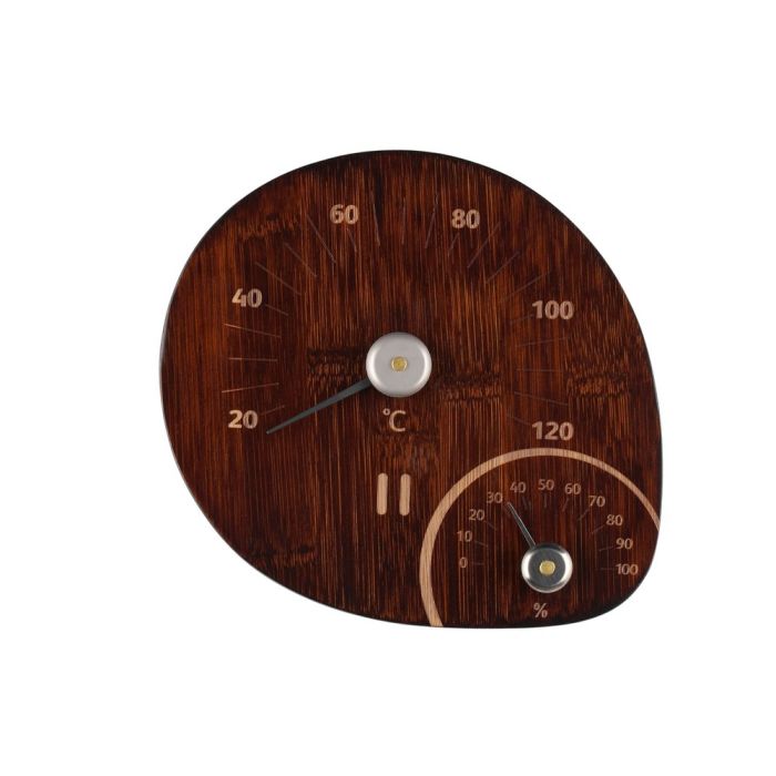 Rento Bastuns värme- och fuktmätare bambu mörk bambu