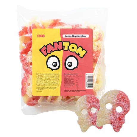 Fantom Candy kirpeä sitruuna-vadelma makeinen 1kg