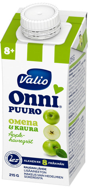 15 x Valio Onni® omena-kaurapuuro 215 g UHT (alk 8 kk)
