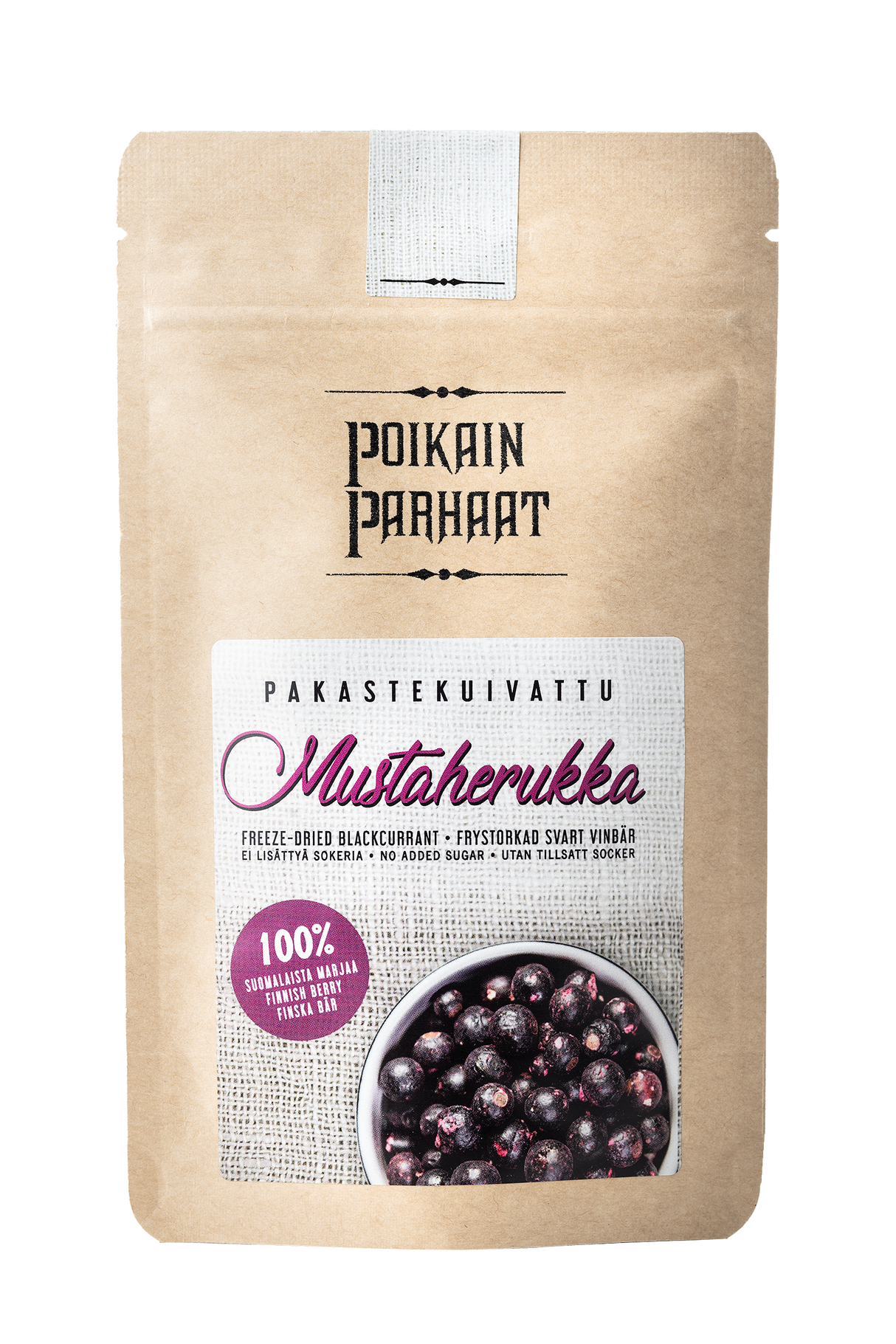 Poikain Parhaat Pakastekuivattu mustaherukka 15g