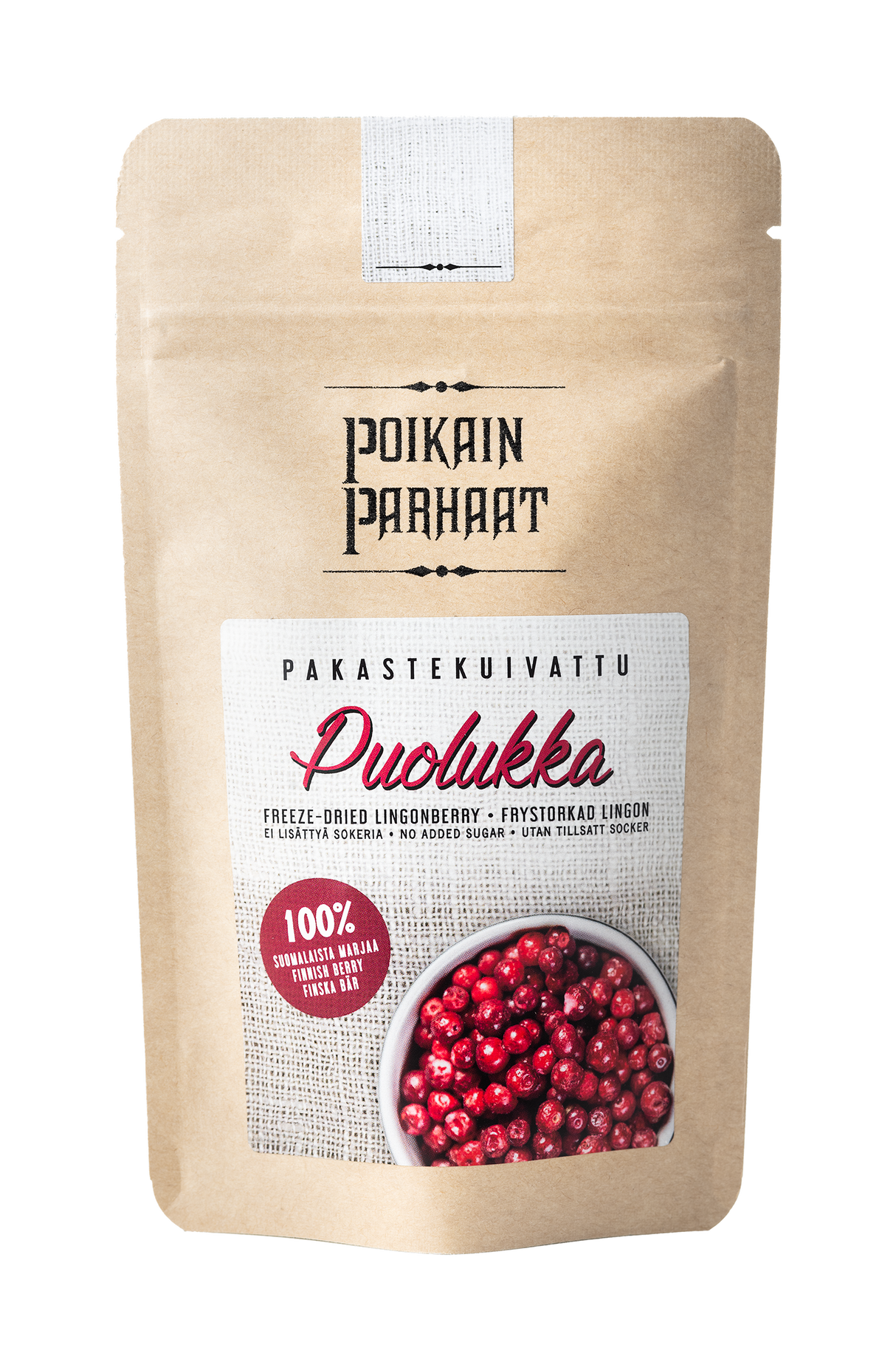 Poikain Parhaat Freeze-dried lingonberry 15g