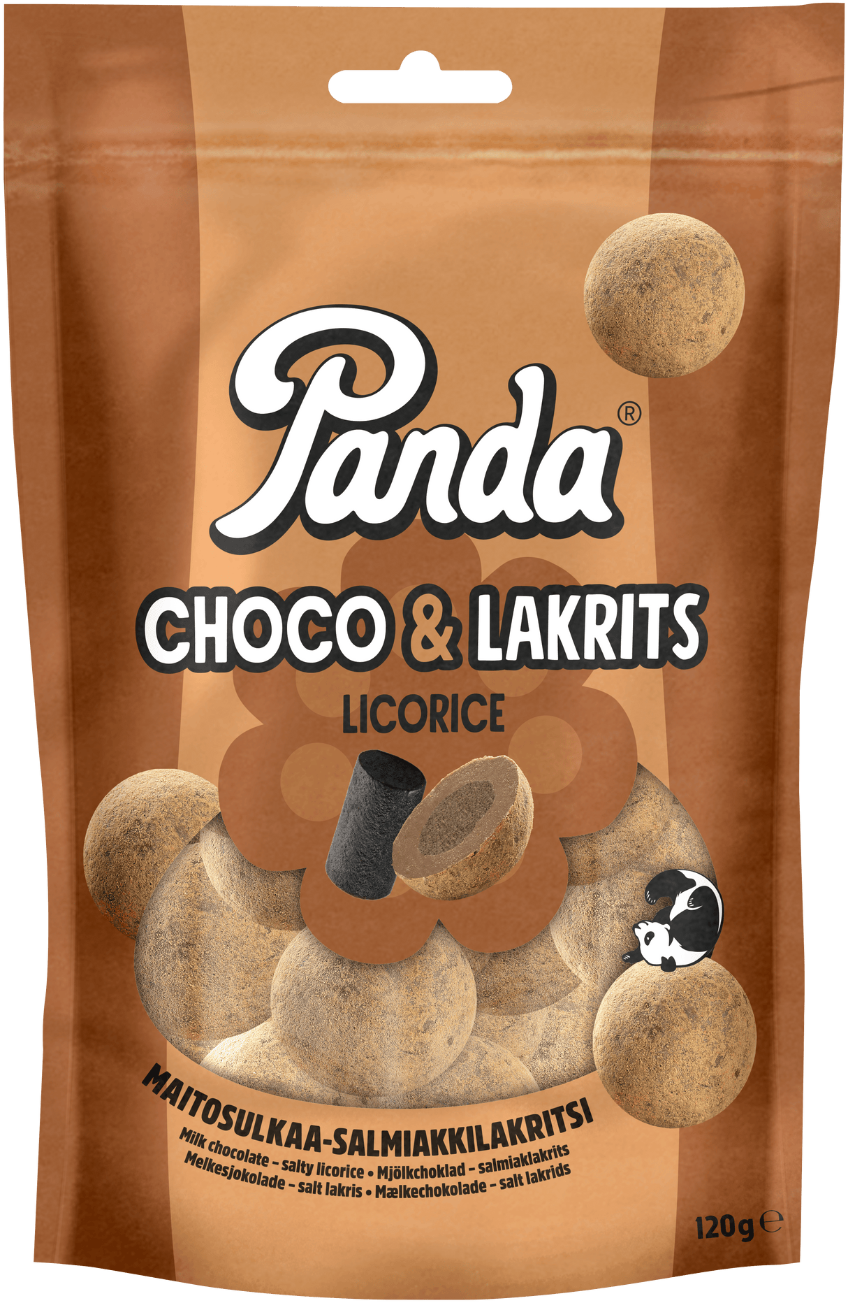 Panda Choco Lakrits suklaa lakritsi 120g