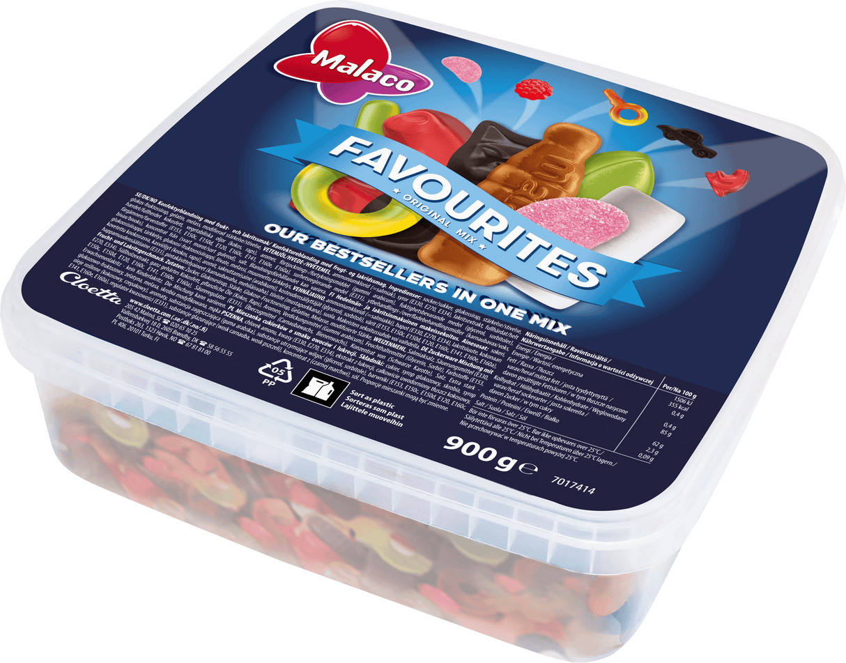 Malaco Favourites confectionery mix 900g