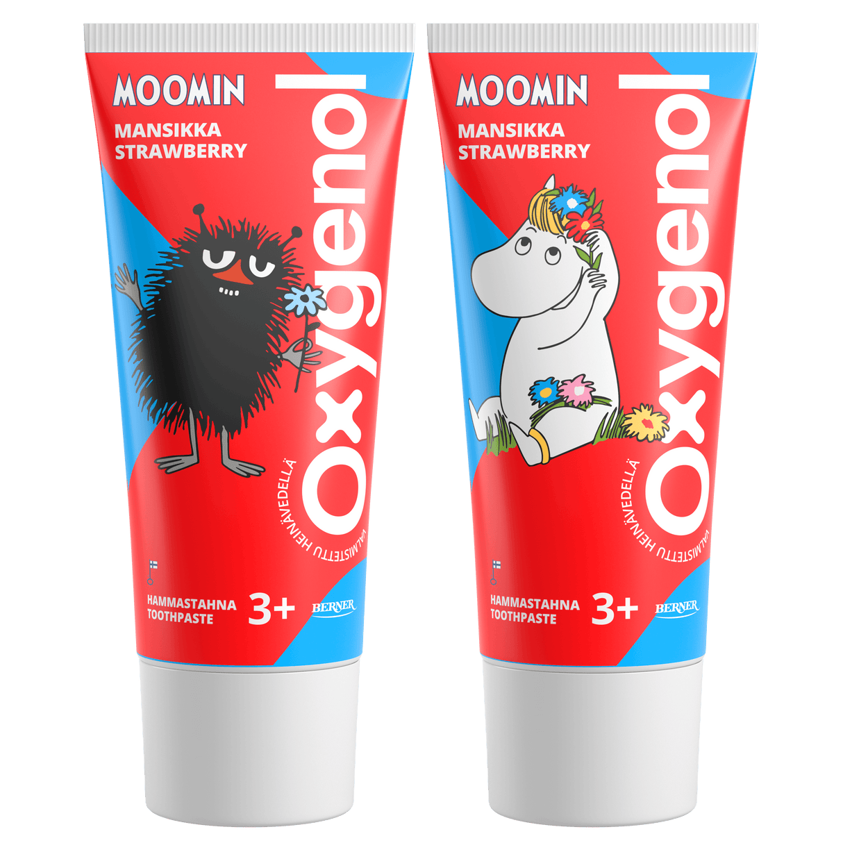 Oxygenol Moomin 50ml Mansikka hammastahna 3+