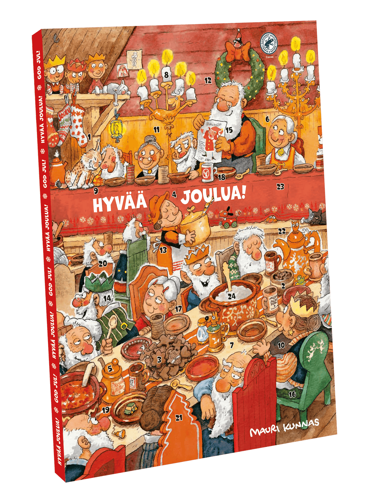 Mauri Kunnas Milchschokolade Adventskalender RA 65g