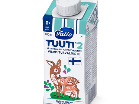 15 x Valio Tuuti 2 maitopohjainen vieroitusvalmiste 200 ml UHT