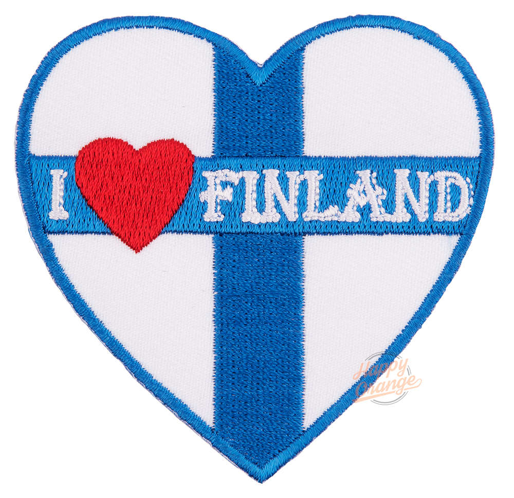 Happy Orange - I love Finland Kangasmerkki