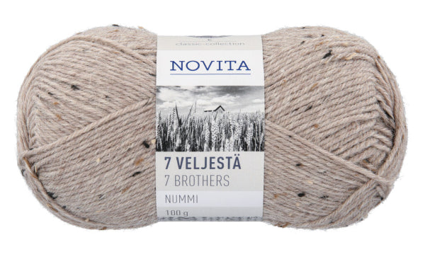 Novita 7 veljestä Nummi 100g Aavikko