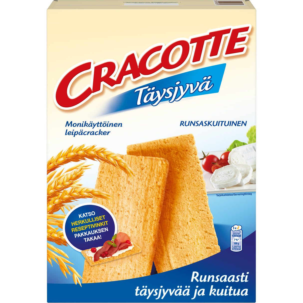 Cracotte Täysjyvä leipäcrackereitä 250g