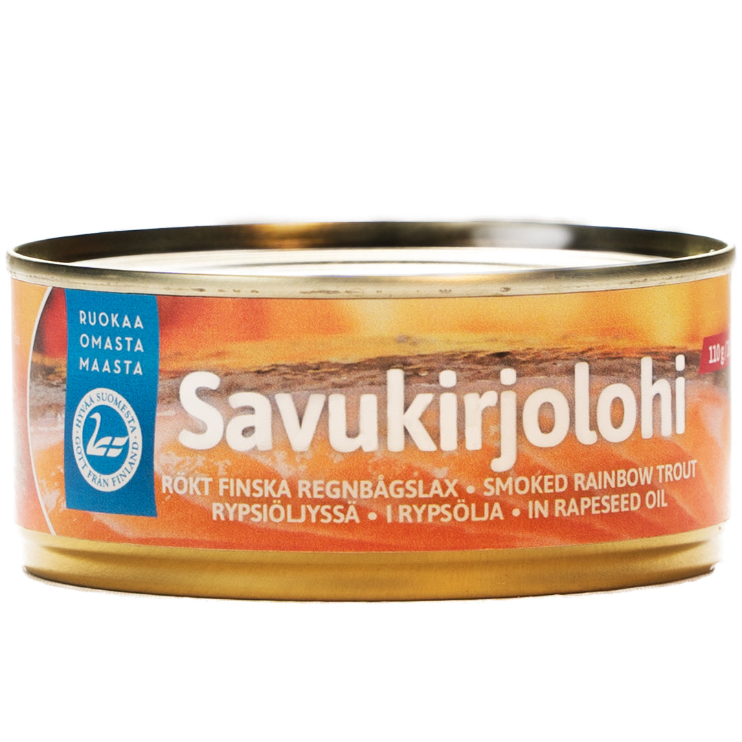 Pielisen kalajaloste Smoked rainbow trout in rapeseed oil 150 g/110 g