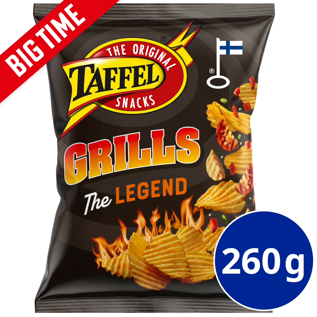 Taffel Grills grill flavoured chips 260g