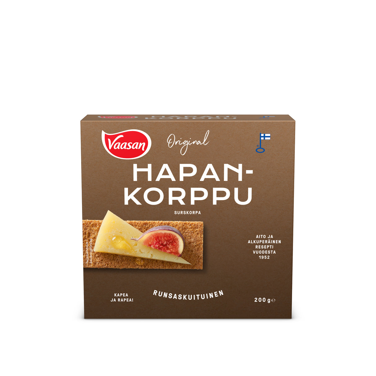 VAASAN Original Hapankorppu 200 g täysjyväruishapankorppu