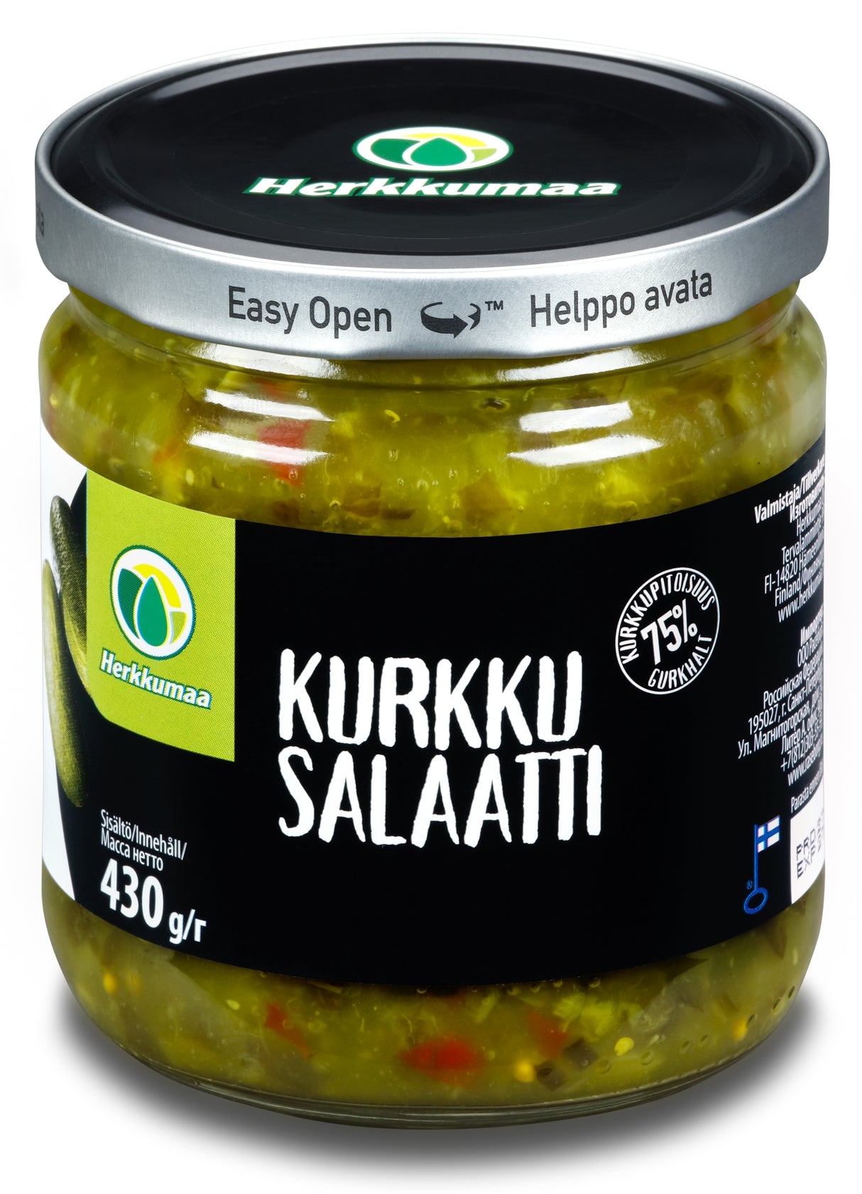 Herkkumaa 430g Kurkkusalaatti