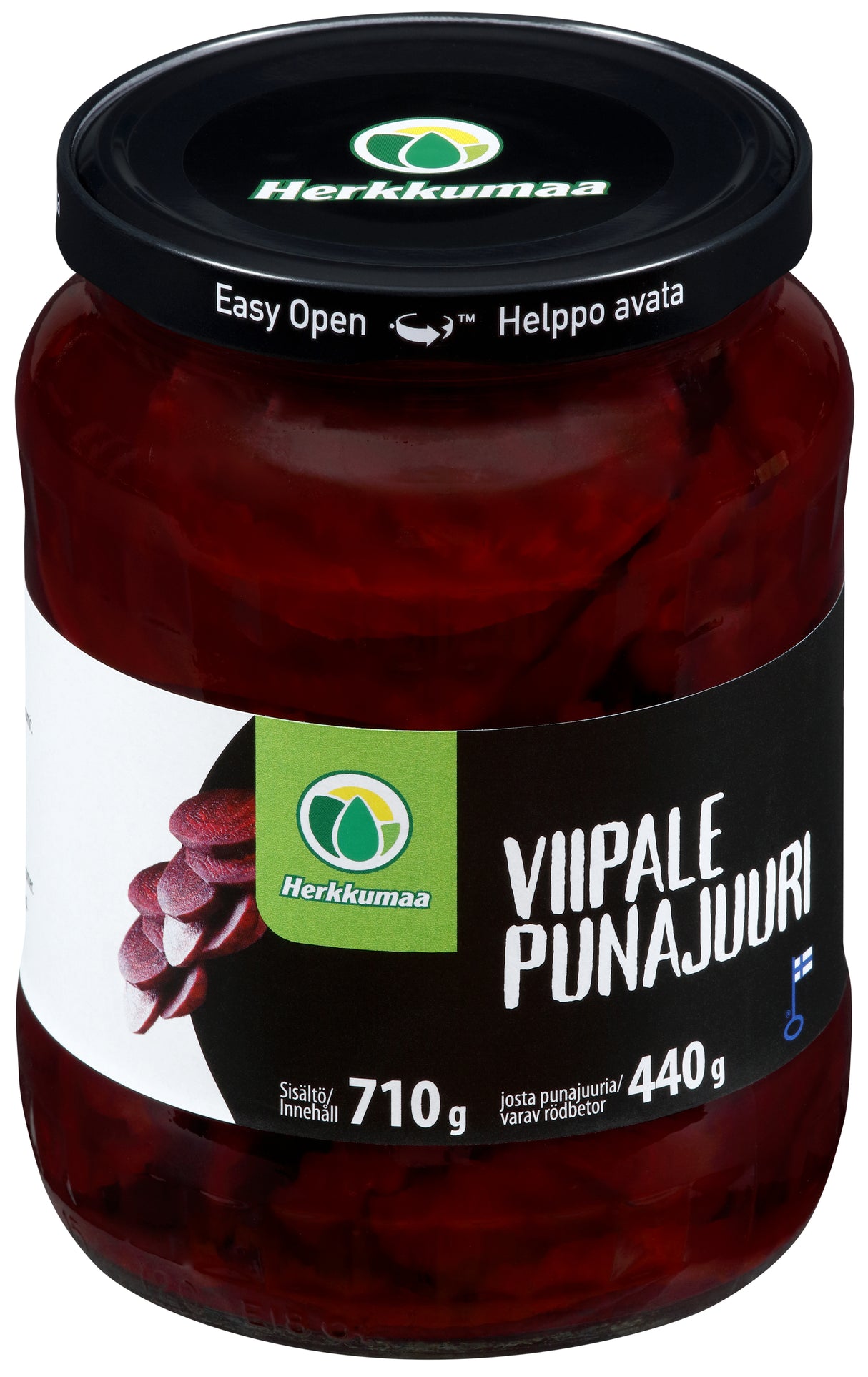 Herkkumaa 710/440g Sliced beets