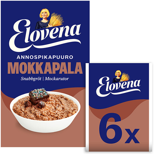 Elovena 210g mokkapalanmakuinen annospikapuuro