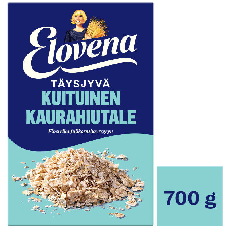 Elovena 700g täysjyväkaurahiutaleita ja kauraleseitä