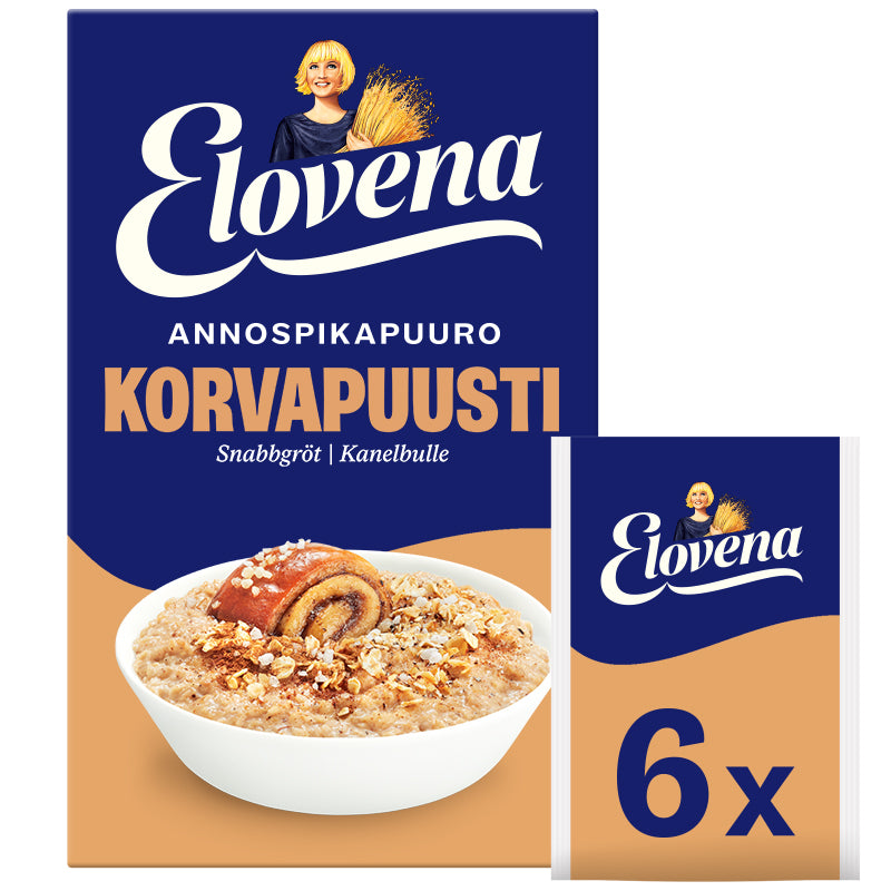 Elovena 240g korvapuustinmakuinen annospikapuuro