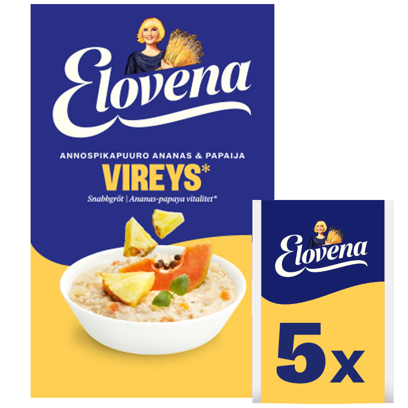 Elovena 175g vitality pineapple-papaya instant oatmeal