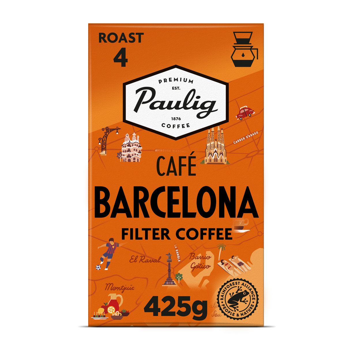 Paulig Café Barcelona filter coffee 425g