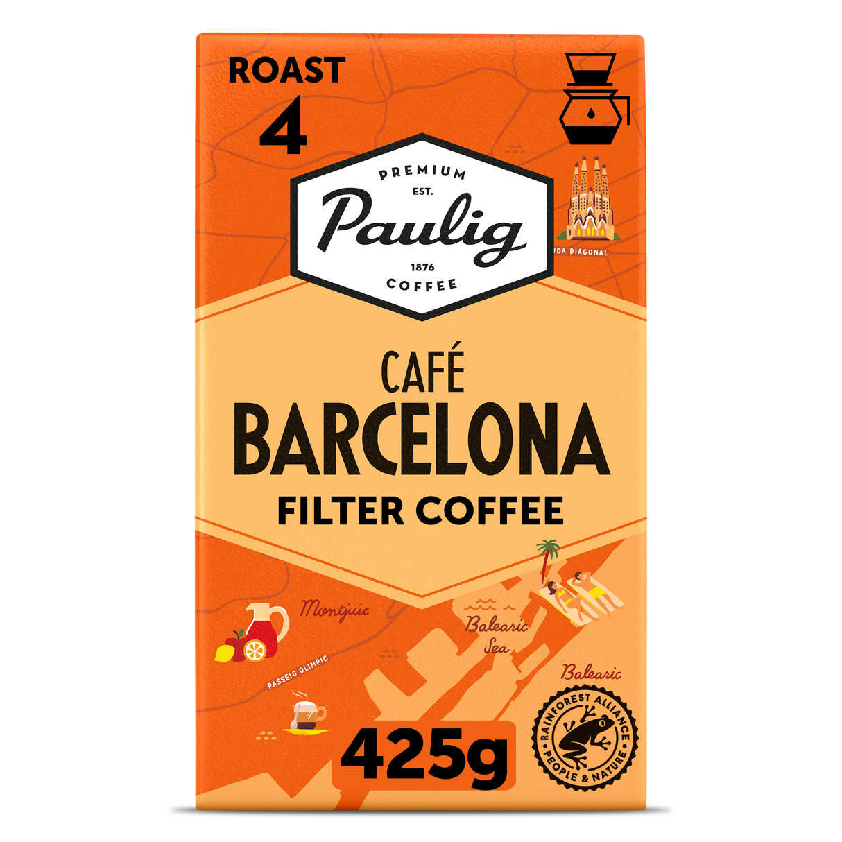 Paulig Café Barcelona kahvi suodatinjauhatus 425g