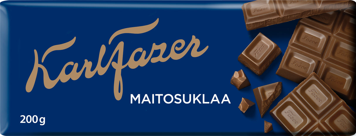 Karl Fazer milk chocolate tablet 200g