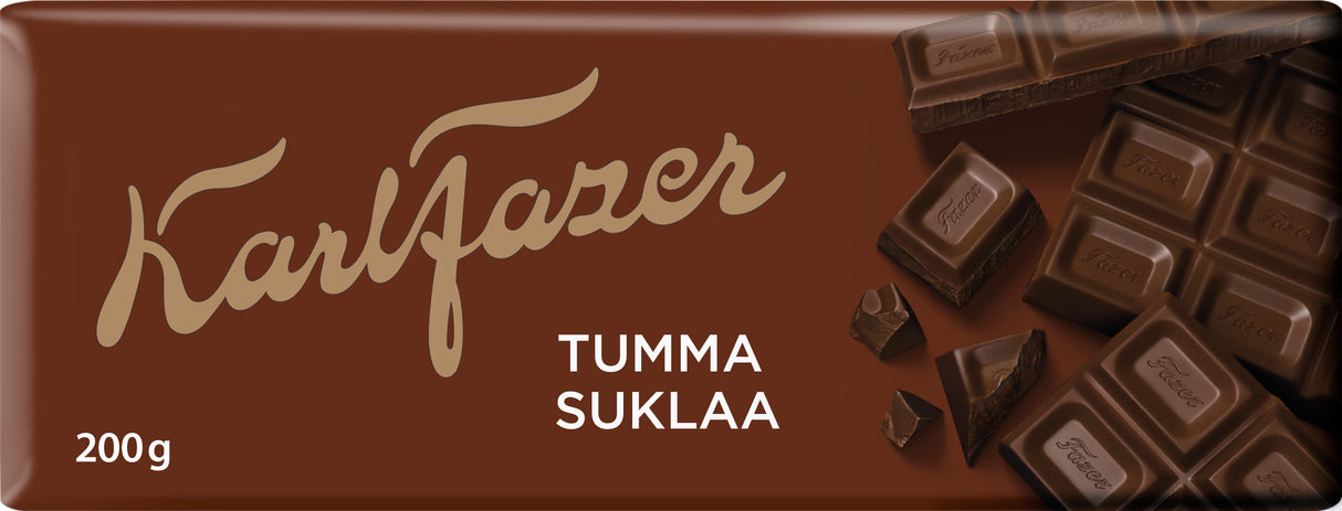 Karl Fazer 47% tumma suklaalevy 200g