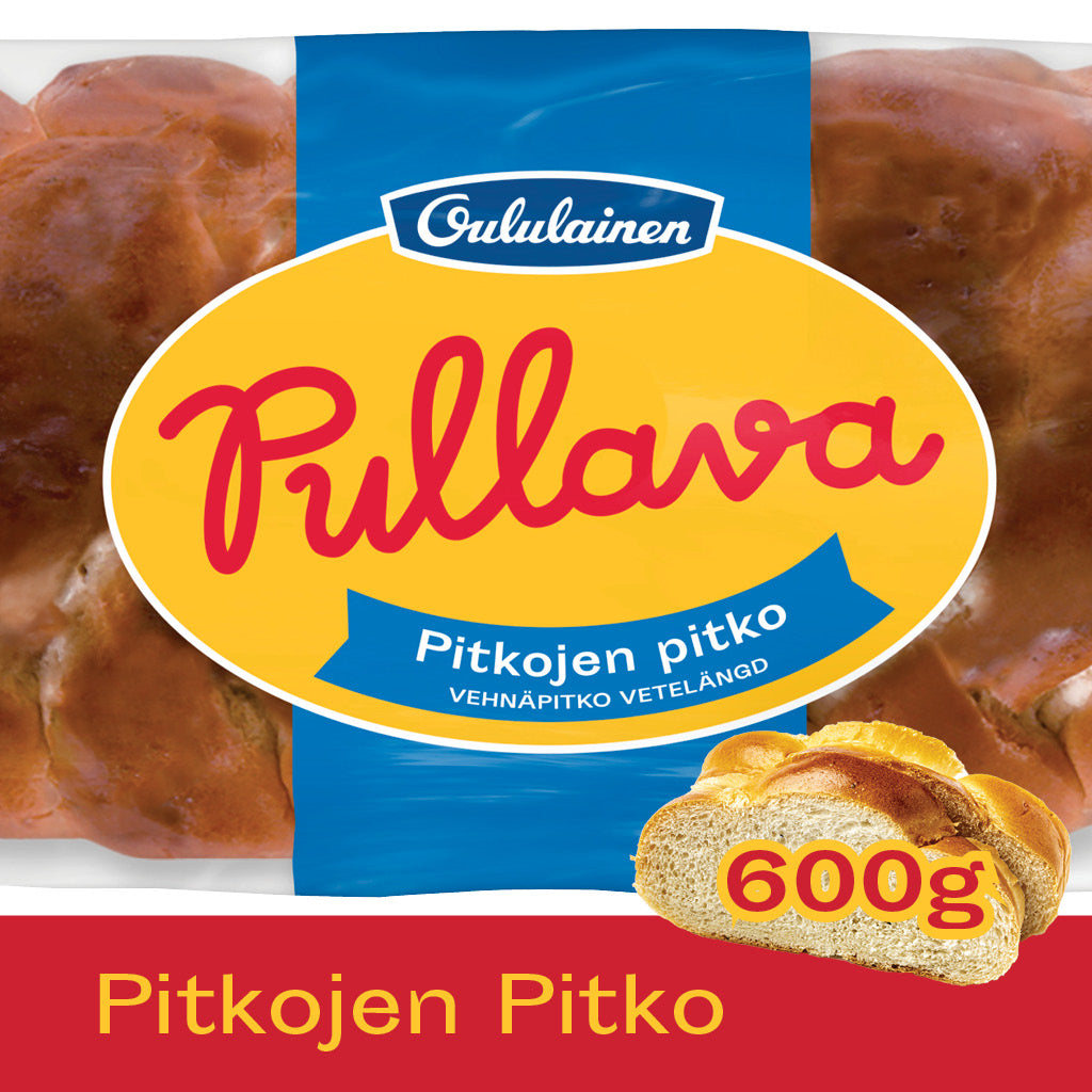 Oululainen Pullava Pitko 600g, vetebröd