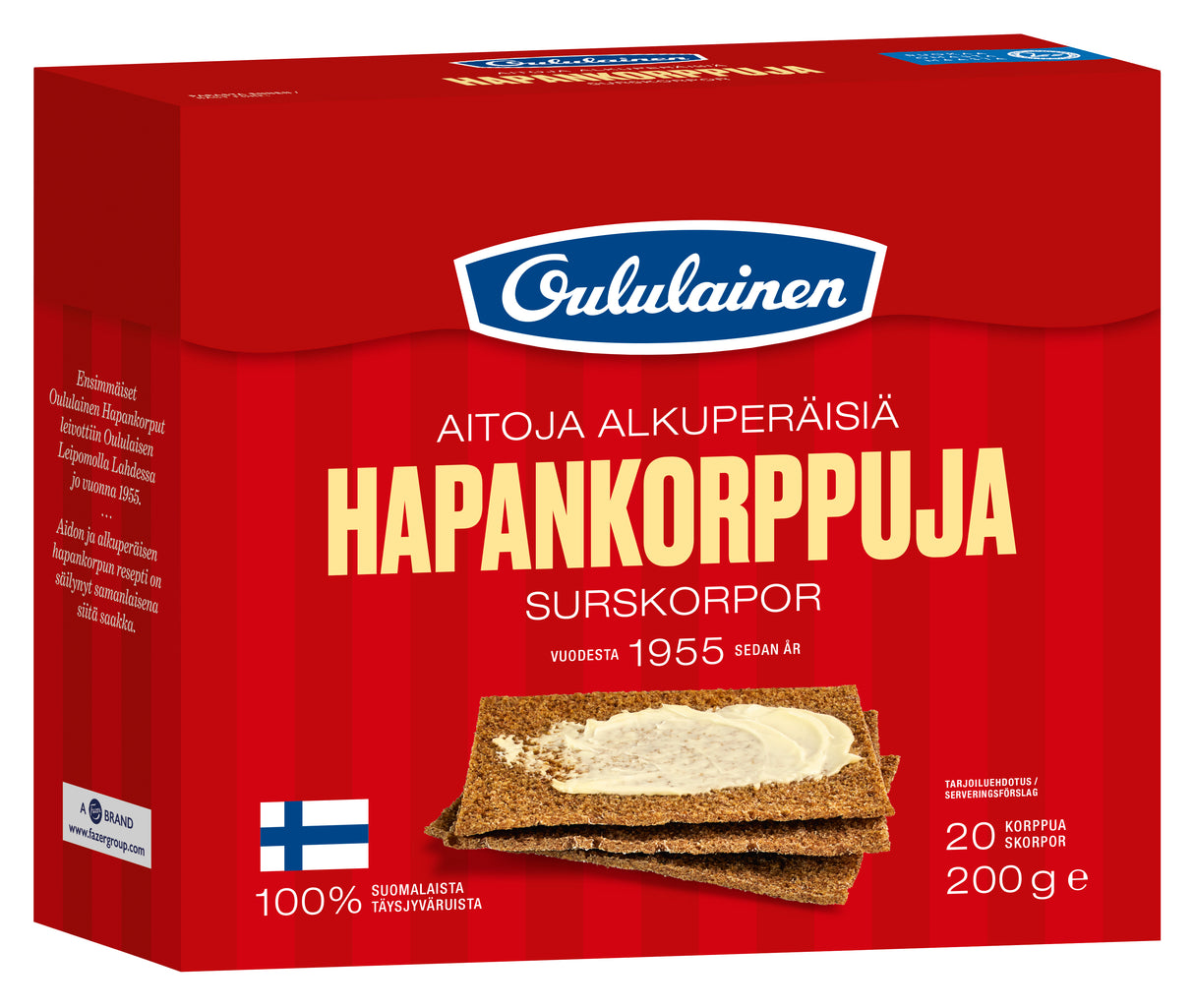 Oululainen Rye crisp 200g 